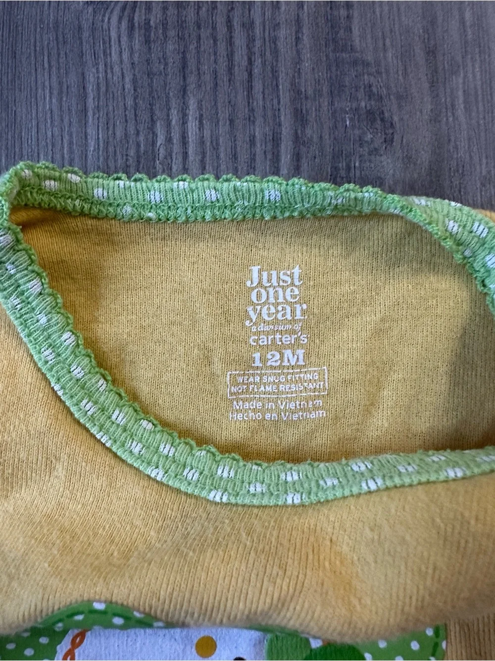 Carters soft yellow